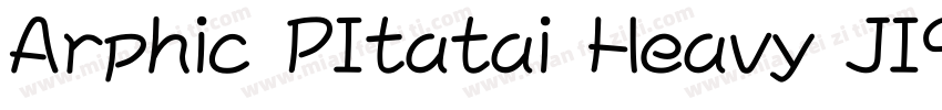 Arphic PItatai Heavy JIS字体转换